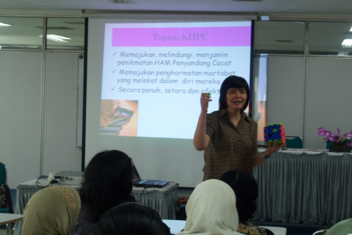 CRPD training at RSAB Harapan Kita